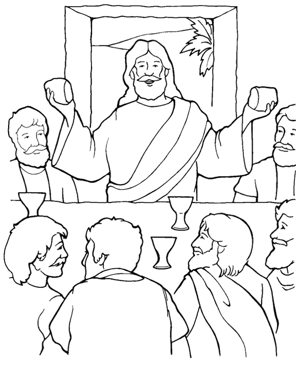 The last supper coloring page sunday school coloring pages bible coloring pages school coloring pages