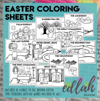 Easter coloring sheets