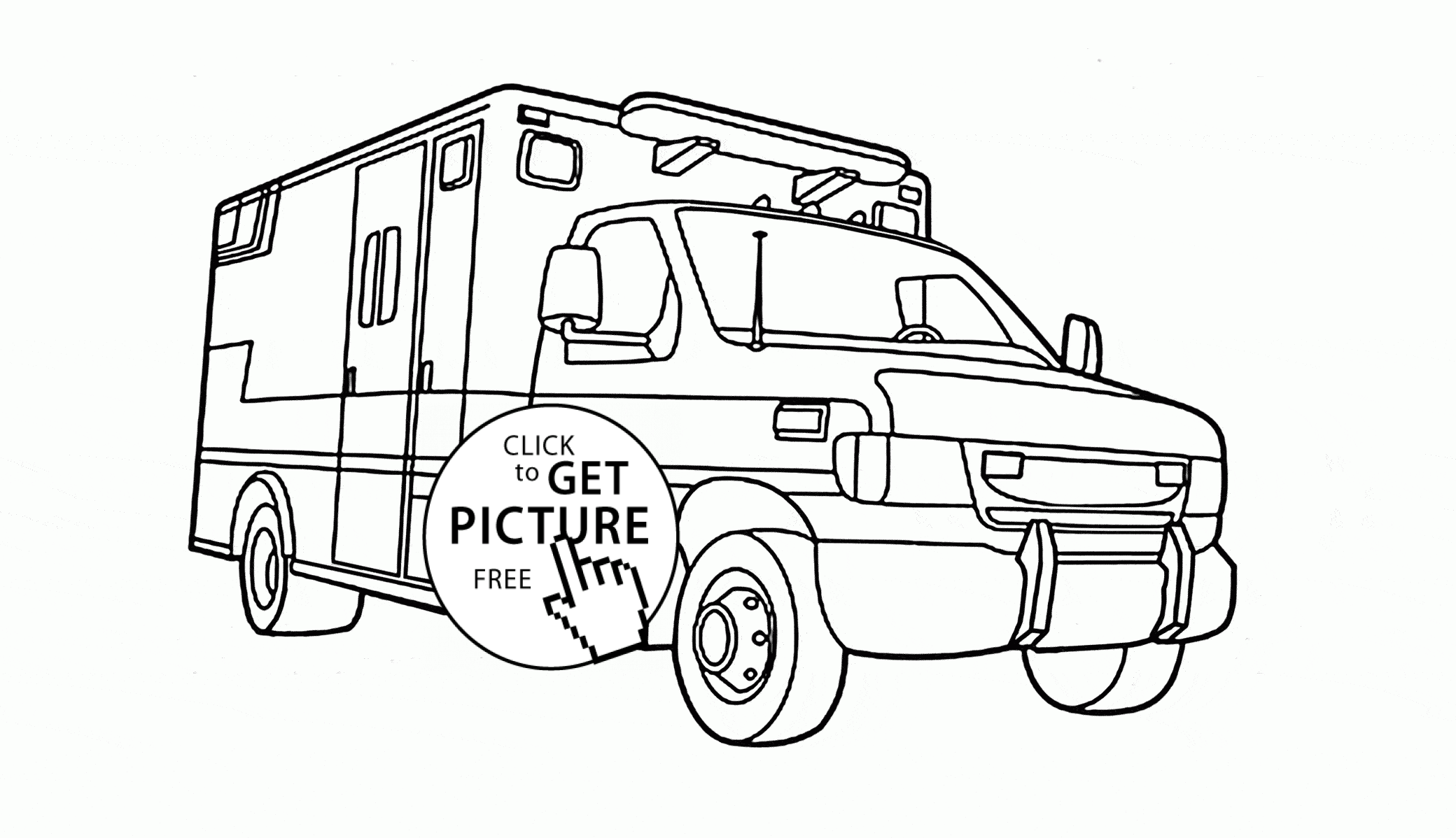 Rescue vehicle coloring page for kids transportation coloring pages printables free