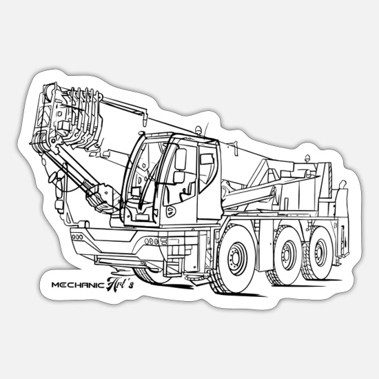 City crane mobilkran mobilkran ltc t sticker