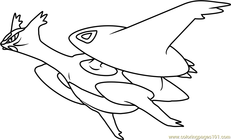 Mega latios pokemon coloring page for kids