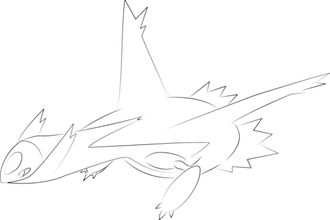 Latios pokemon coloring page free printable coloring pages