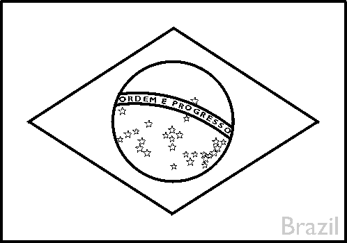 Colouring book of flags central and south america