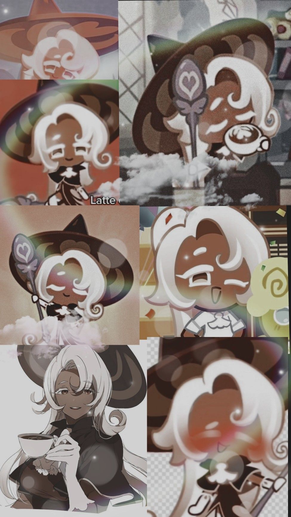 Aesthetic latte cookie wallpaper cookie run kingdom cookie run anime best friends favorite cookies