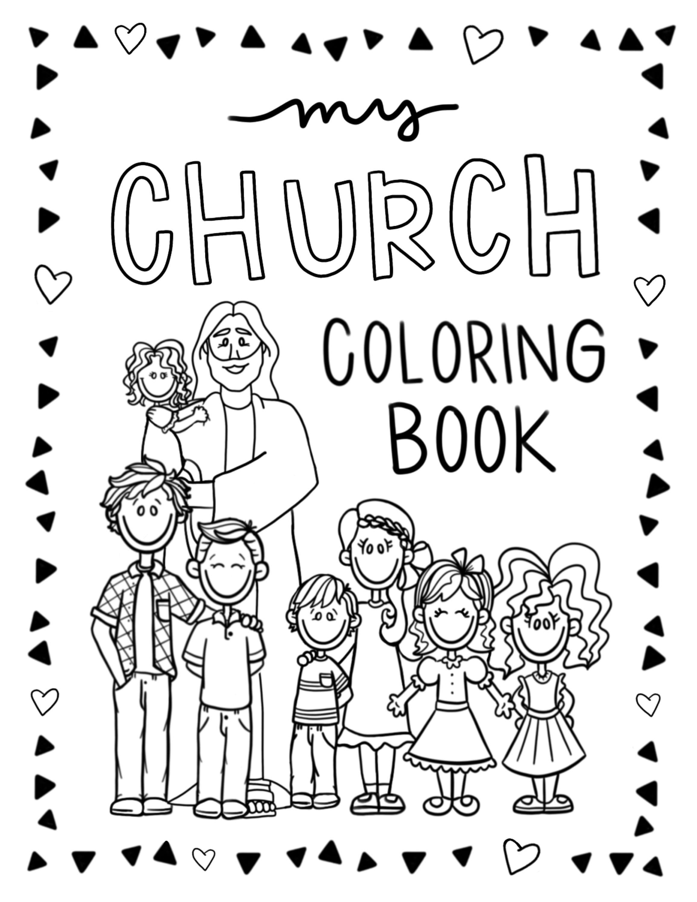 Mini lds coloring book quarter page size pages