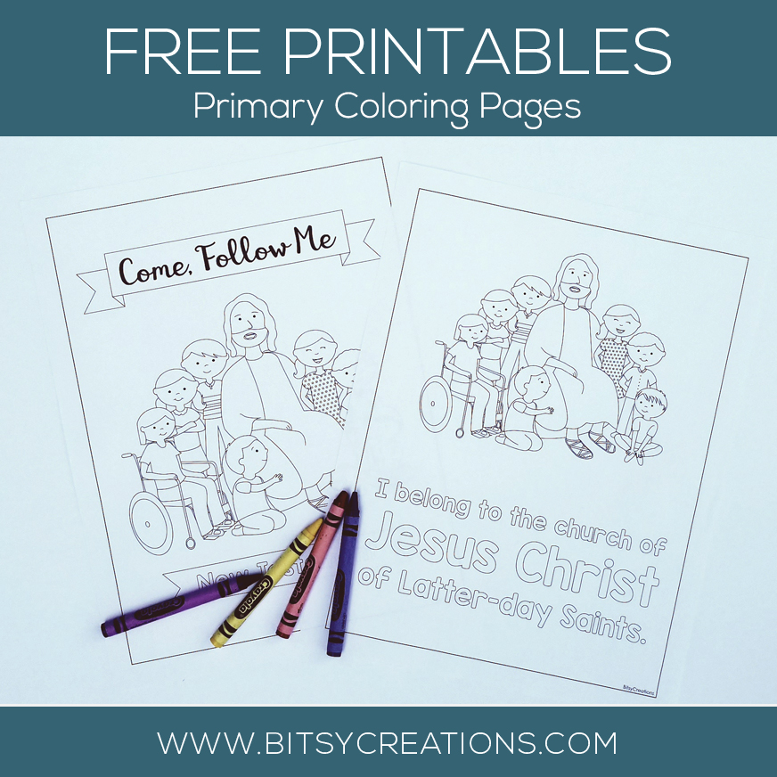 Lds primary coloring pages new testament