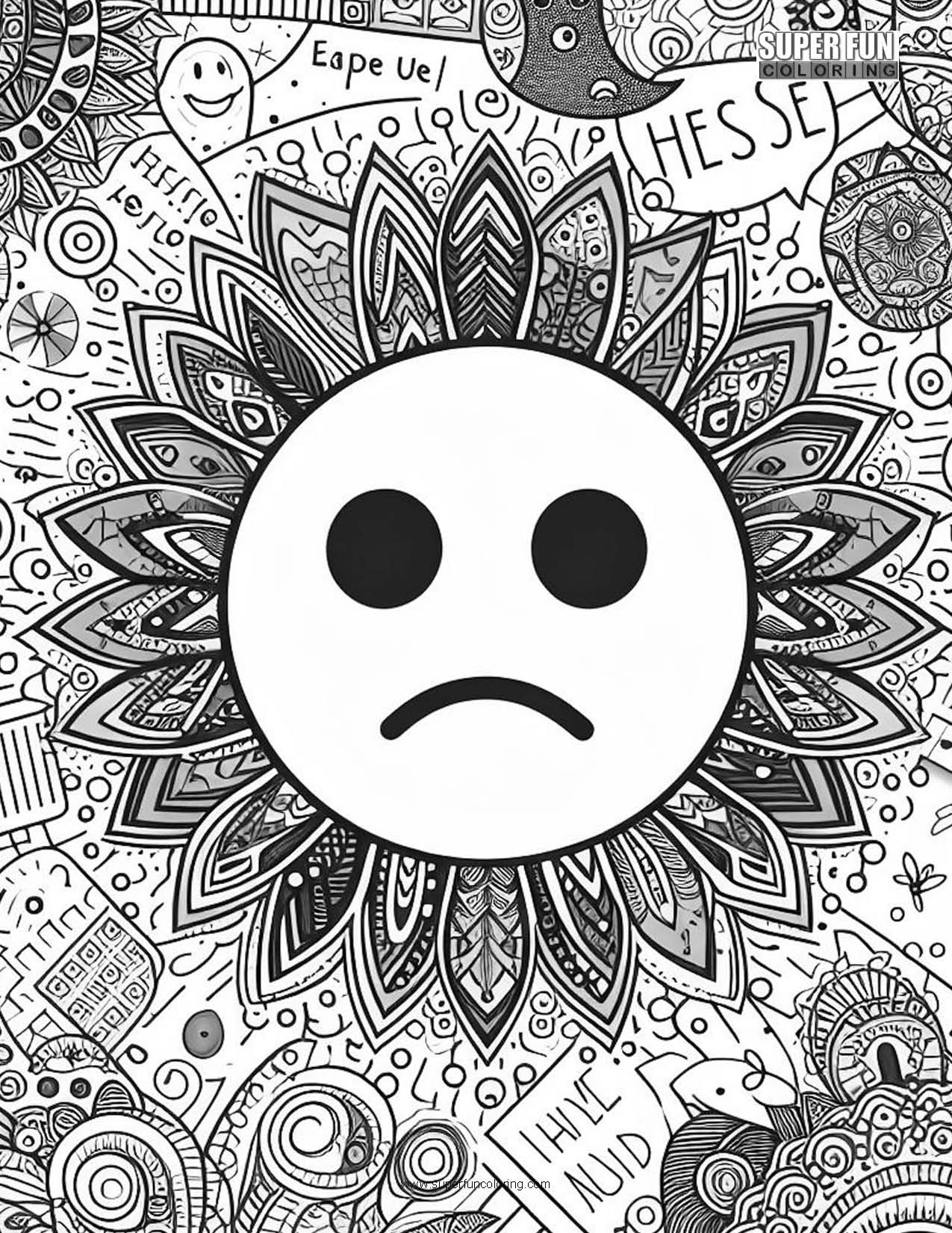 Emoji coloring sheets