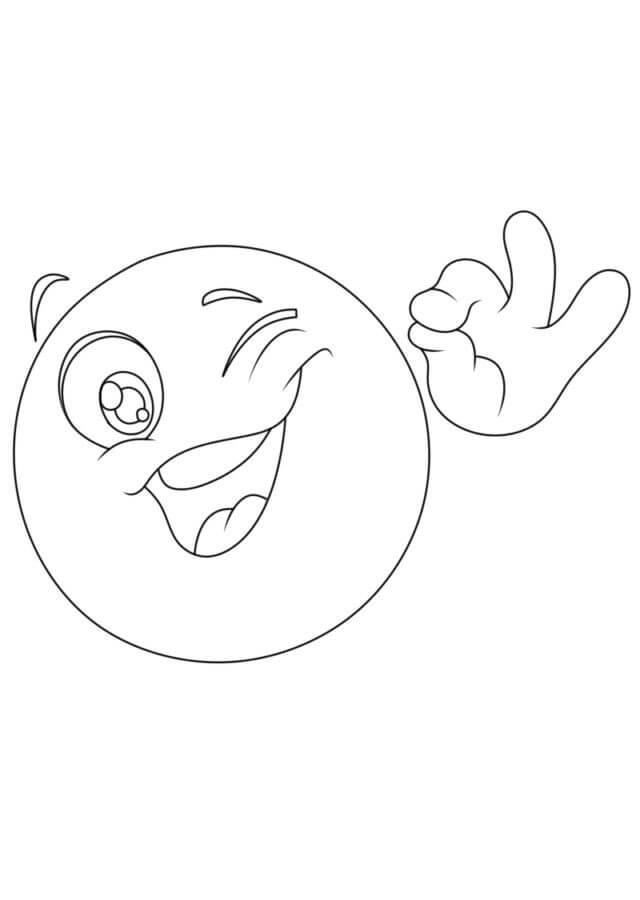 Smiley face coloring pages