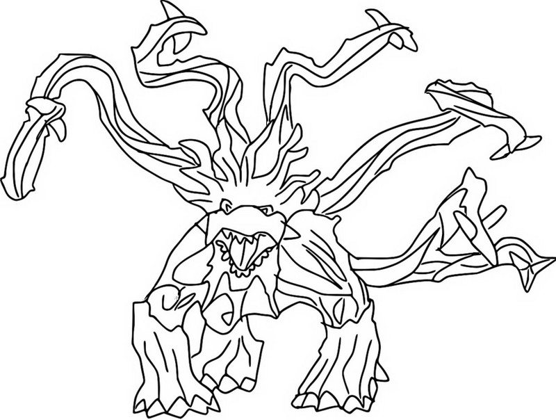 Coloring page eldrador creatures jungle monster