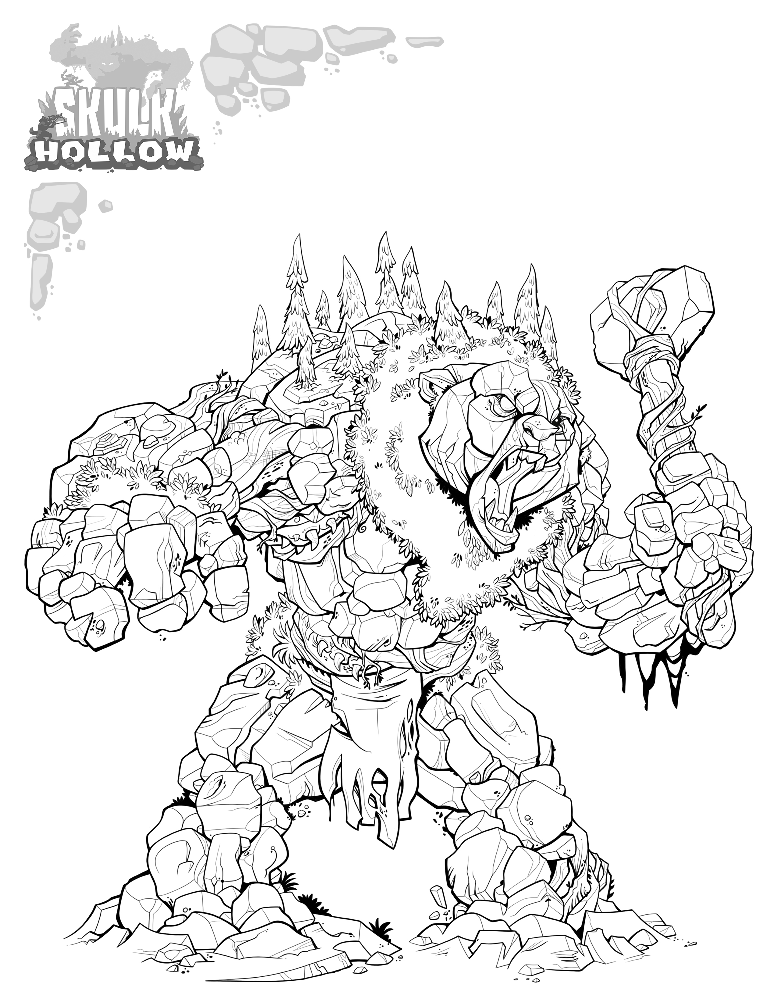 Skulk hollow coloring pages