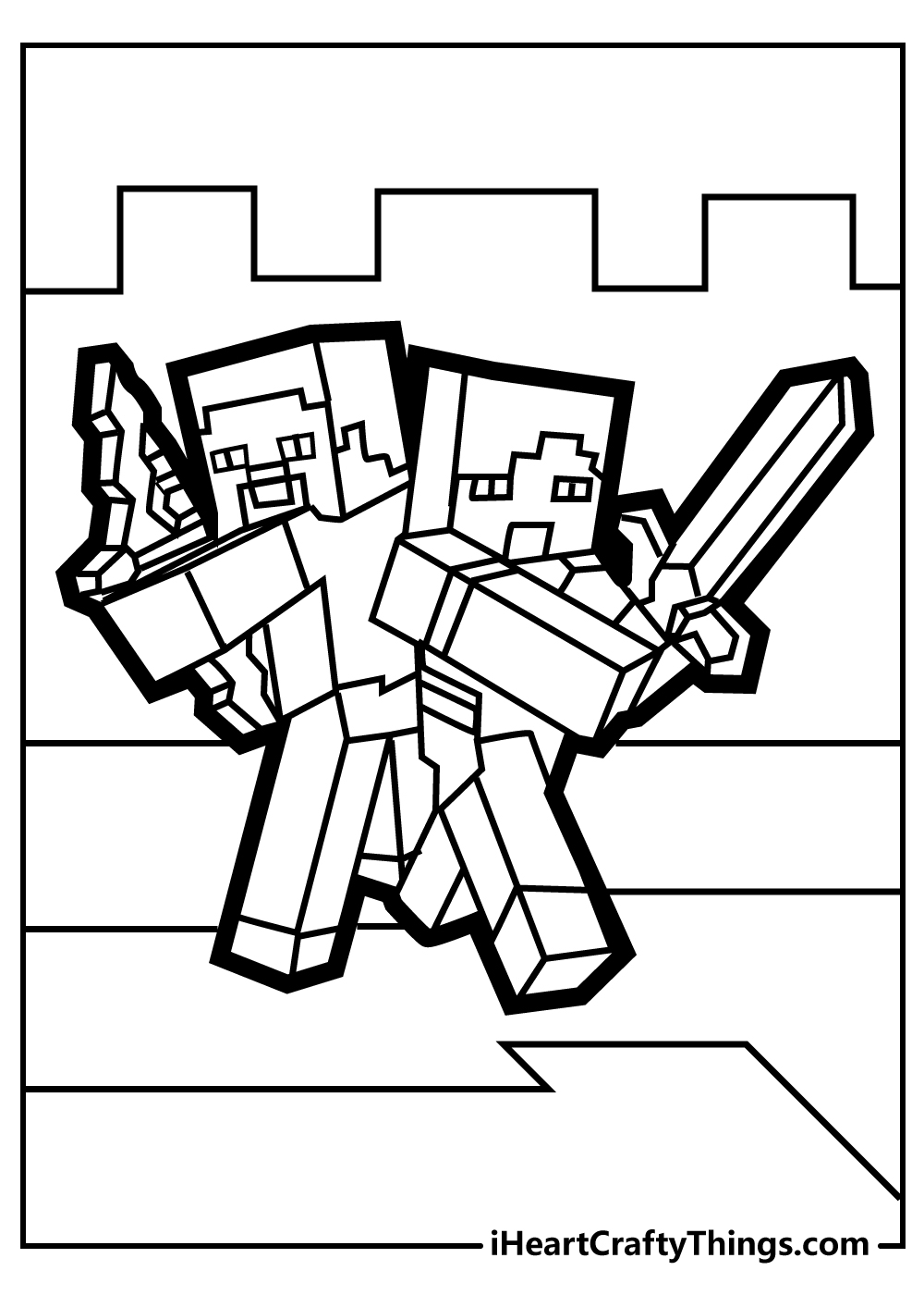 Minecraft coloring pages free printables