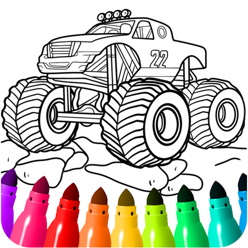 Monster car and truck coloring â âsovellukset