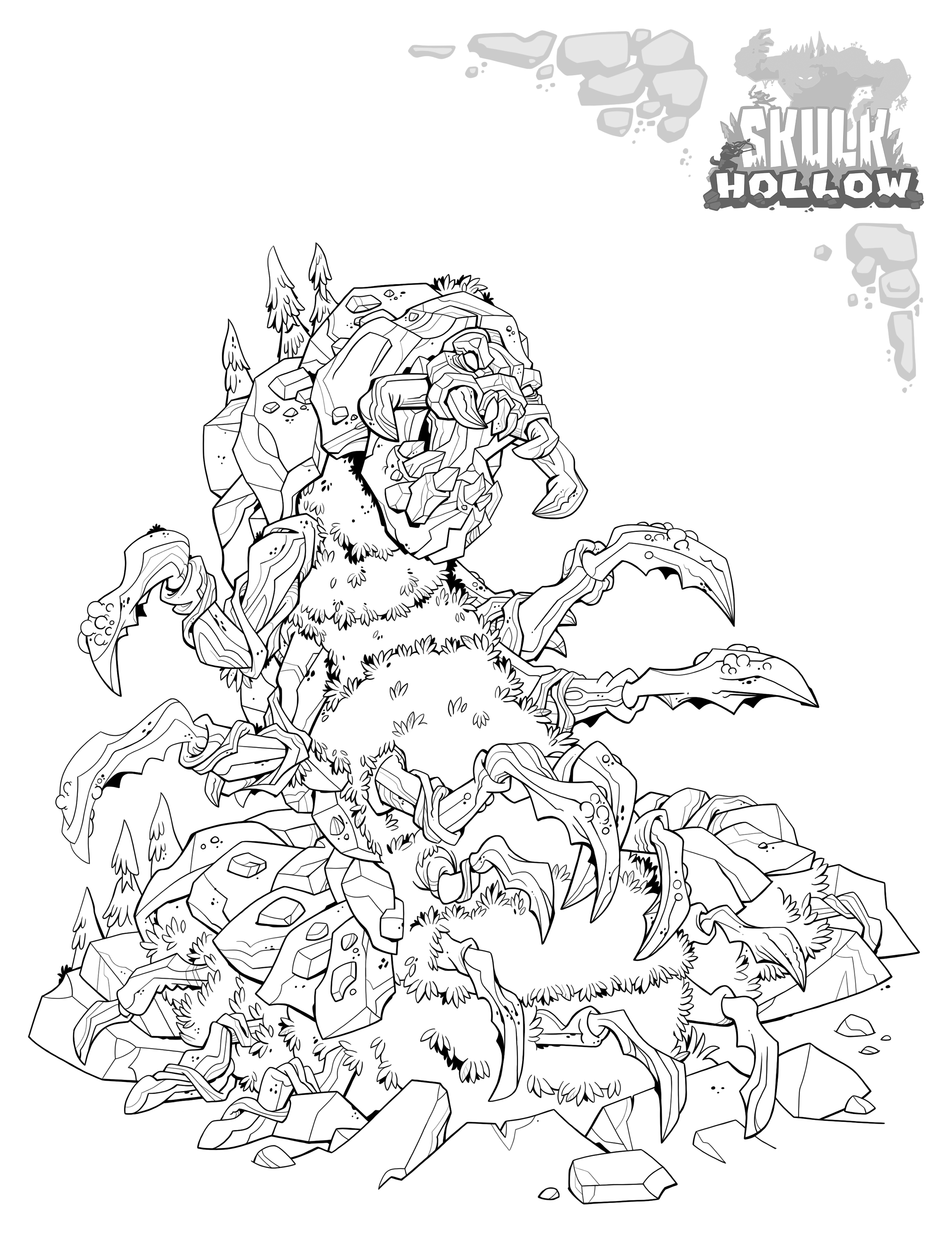 Skulk hollow coloring pages