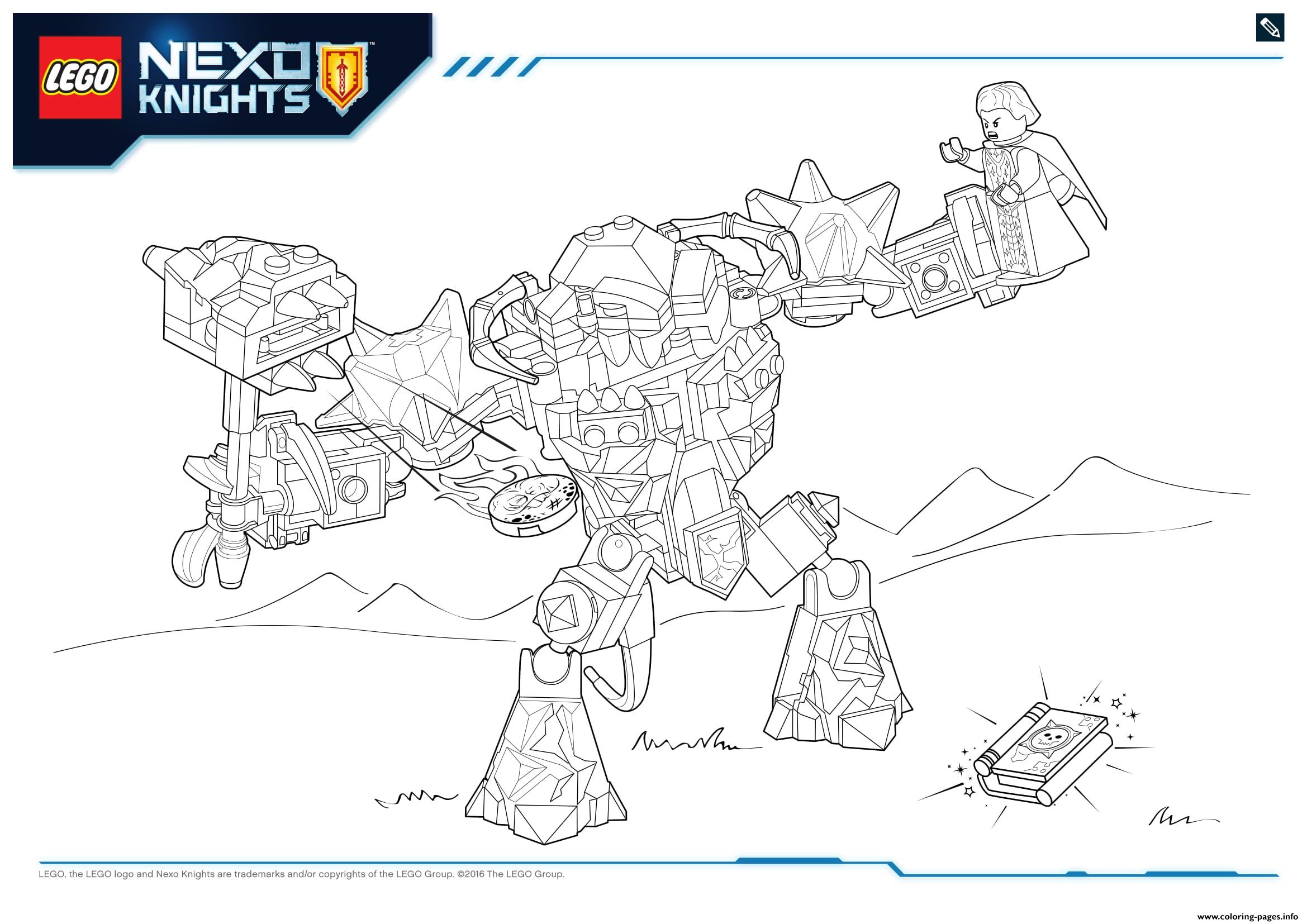 Lego nexo knights monster productss coloring page printable