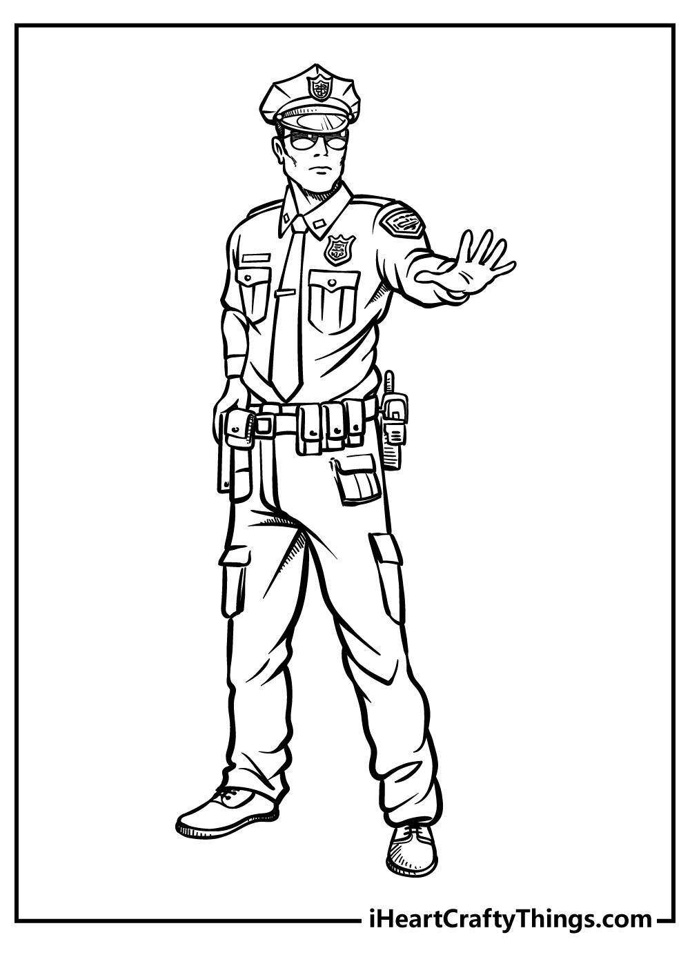 Police coloring pages free printables