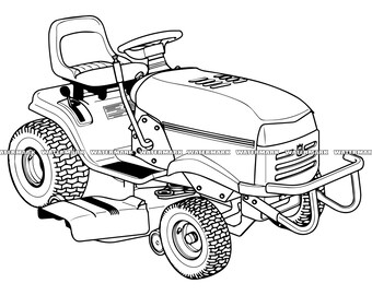 Lawn mower svg lawn mower cut file lawn mower dxf lawn