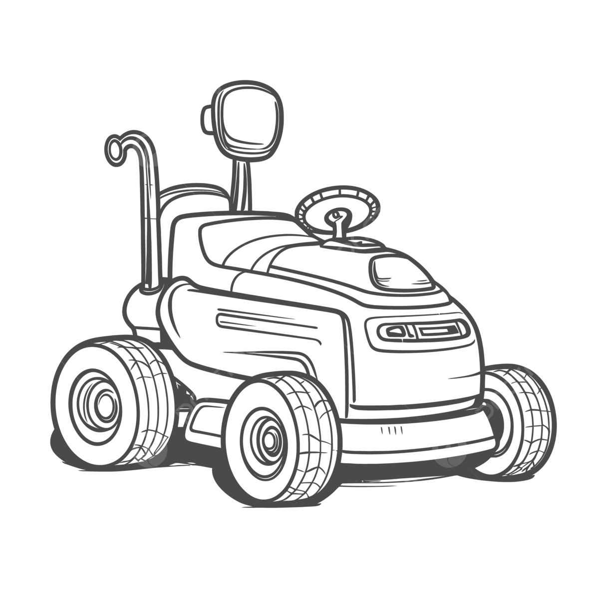 Toy tractors coloring page outline sketch drawing vector lawnmower drawing lawnmower outline lawnmower sketch png and vector with transparent background for free download