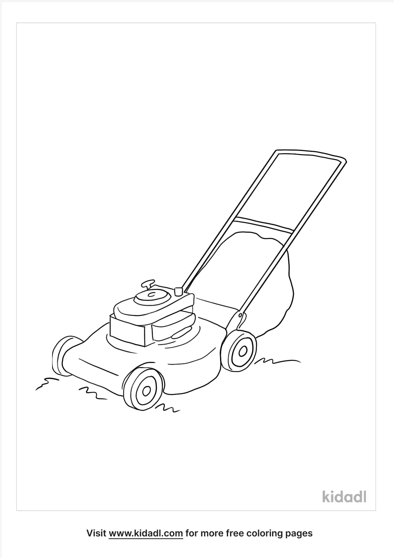 Free lawn mower coloring page coloring page printables