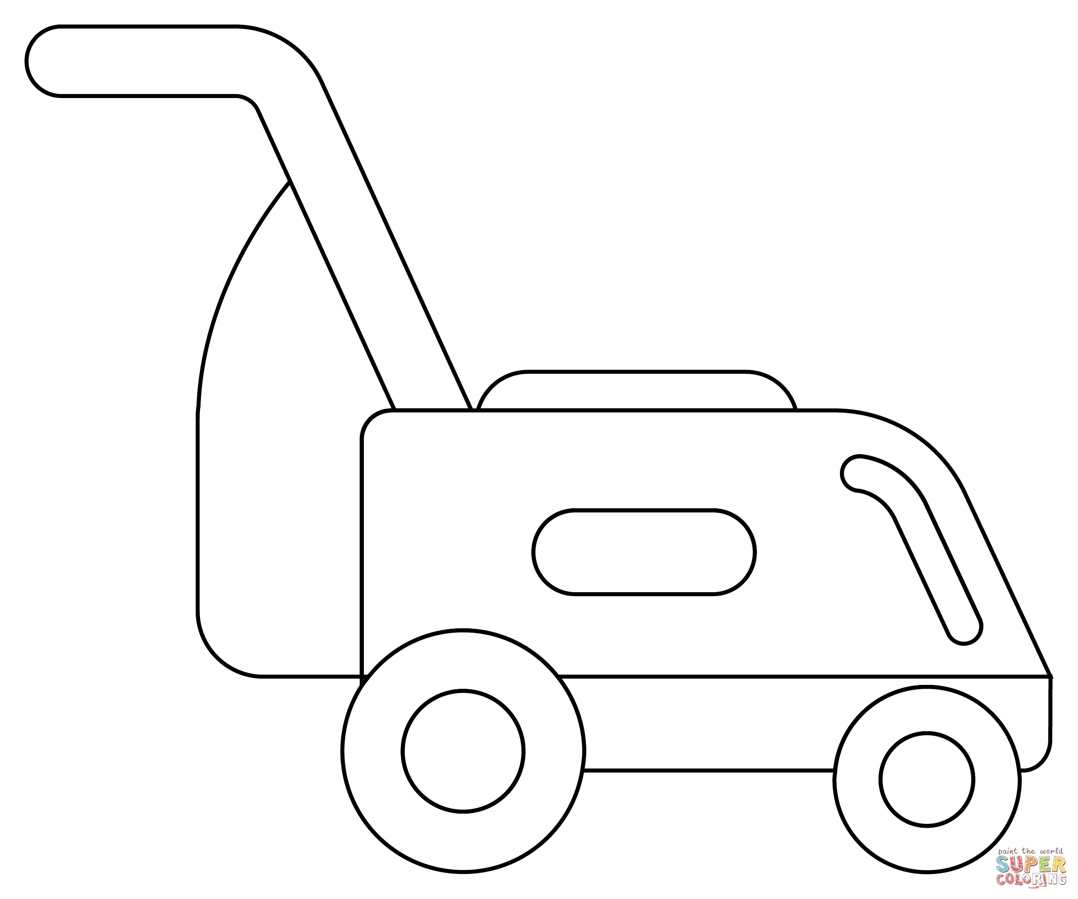 Lawn mower coloring page free printable coloring pages