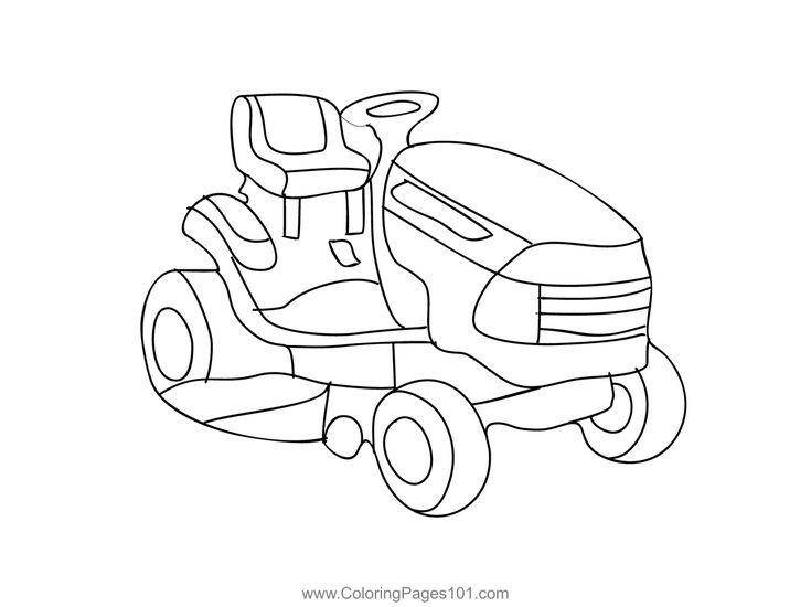 Lawn tractors coloring page tractor coloring pages lawn tractor coloring pages