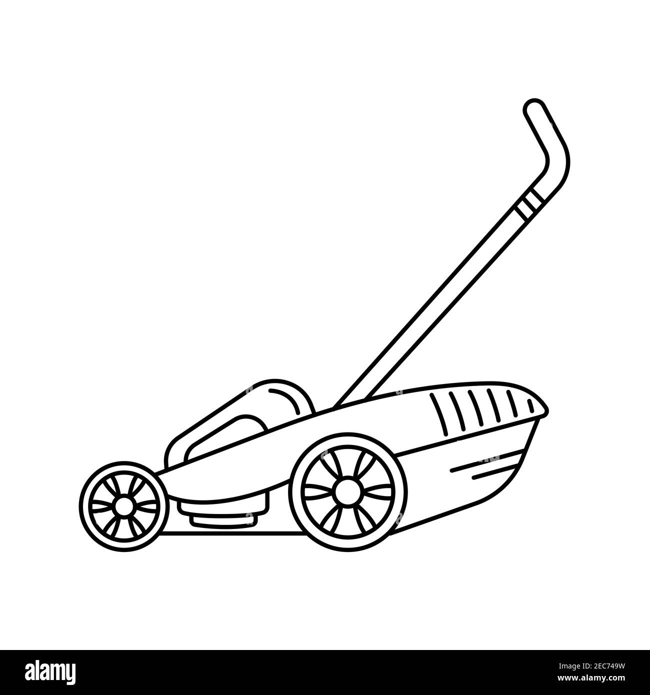 Mower graphic black and white stock photos images