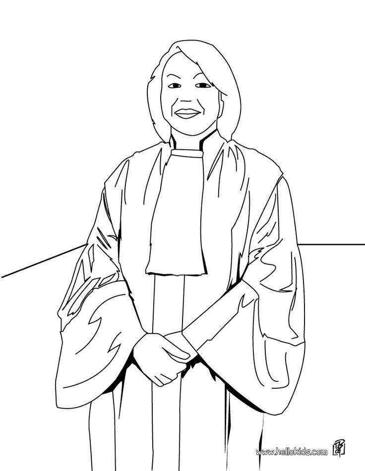 Lawyer coloring pages