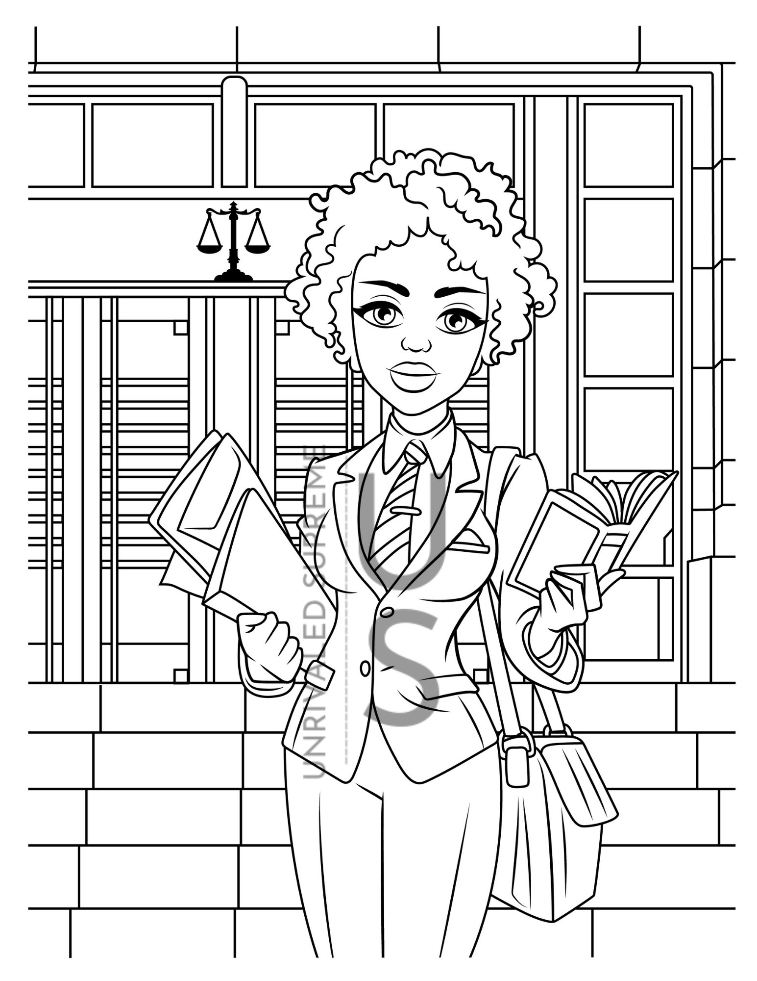 Lawyer coloring page kids coloring page kids coloring sheet adult coloring page printable activity print coloring download now
