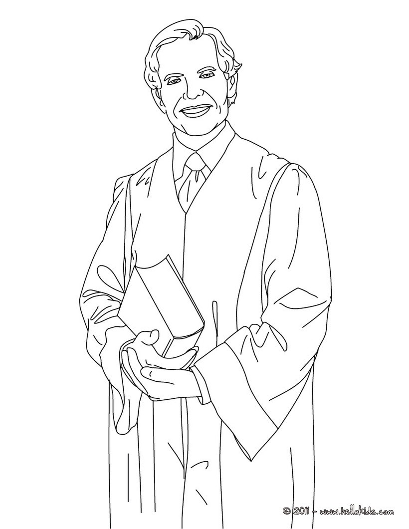 Attorney coloring pages