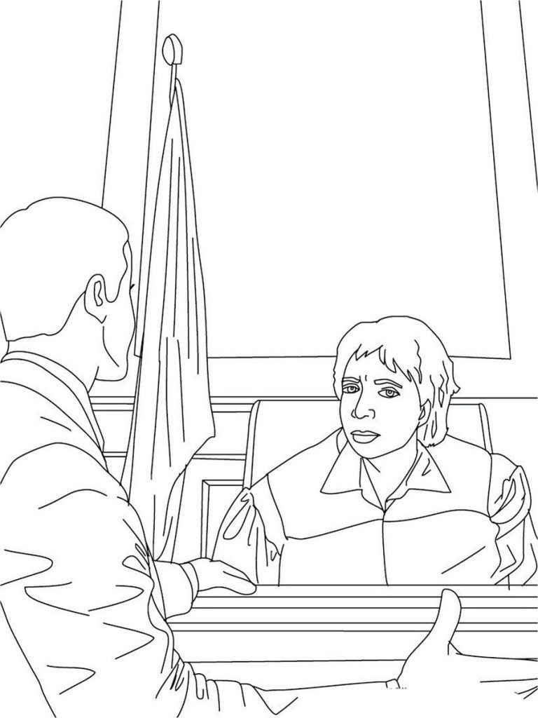 Judge coloring pages