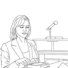 Attorney coloring pages