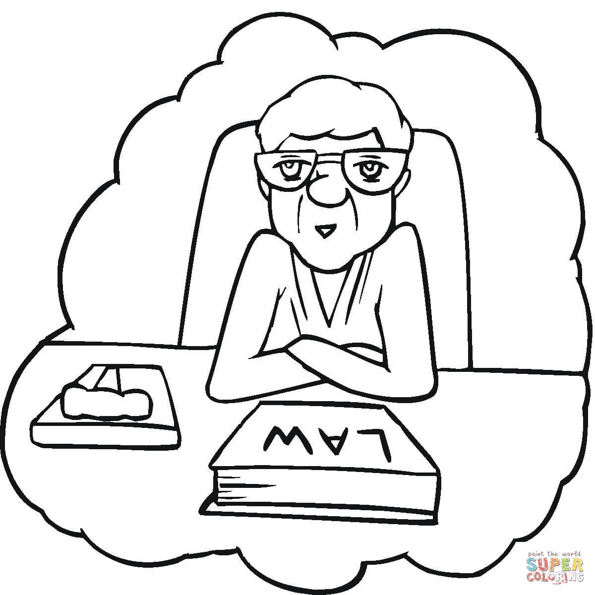 Lawyer coloring page free printable coloring pages