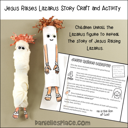 Lazarus bible craft and activity