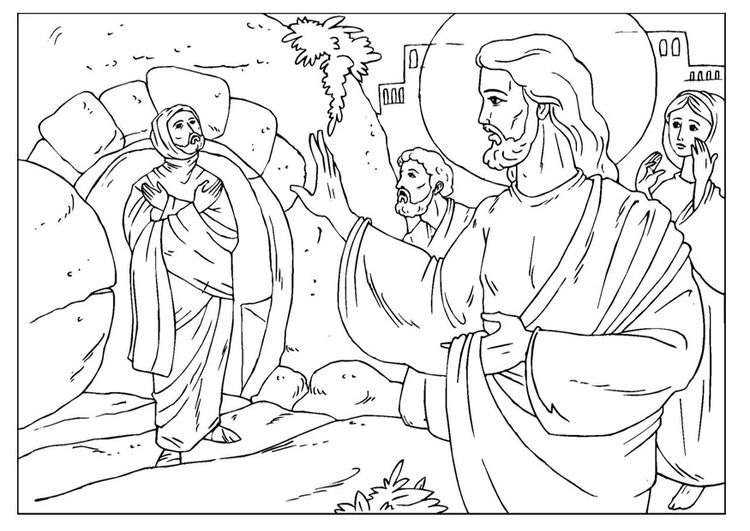 Coloring page lazarus