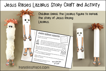 Jesus raises lazarus story craft