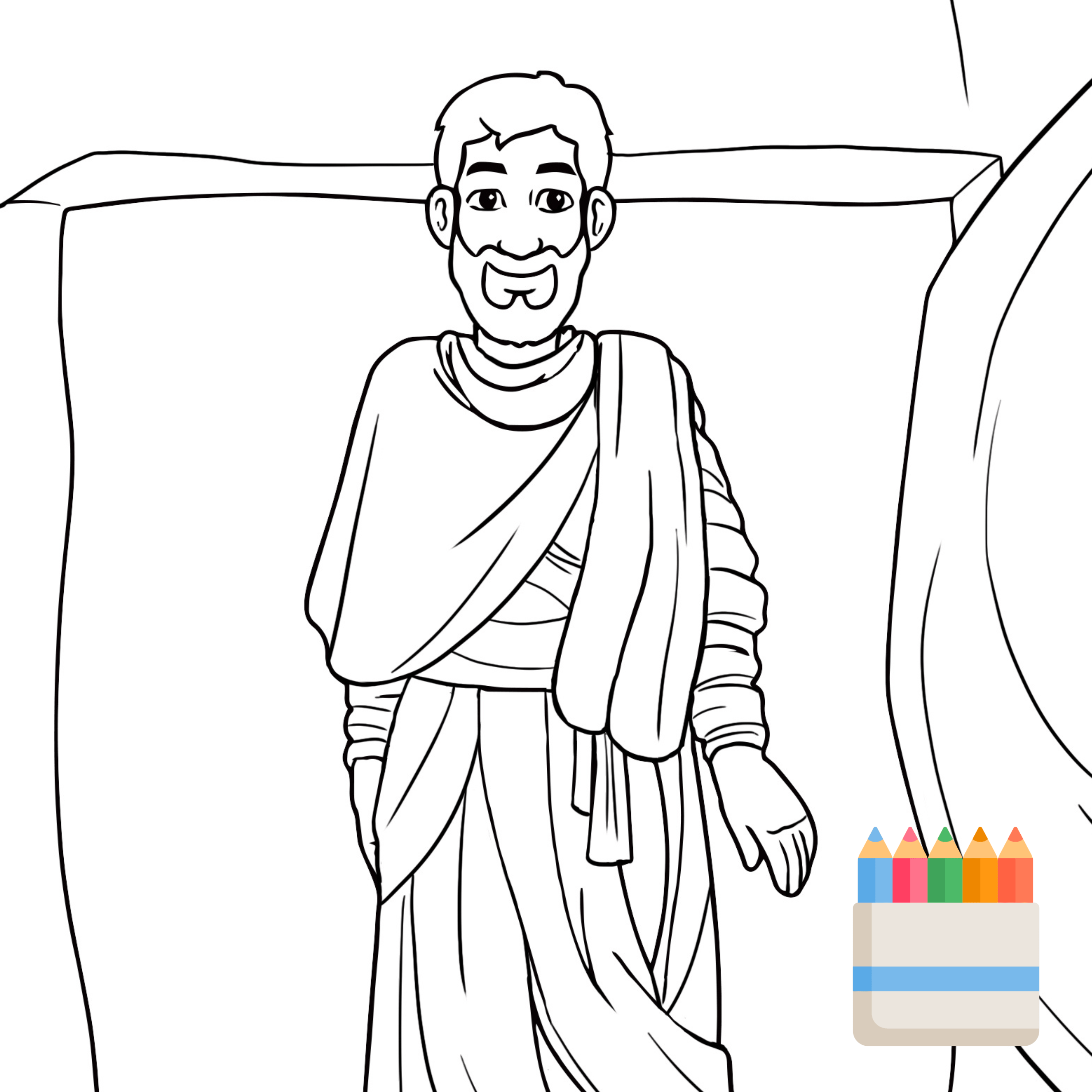 Coloring pages âlazarusâ â dg bible songs