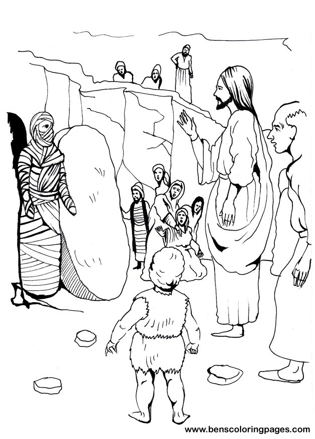 Lazarus john coloring page