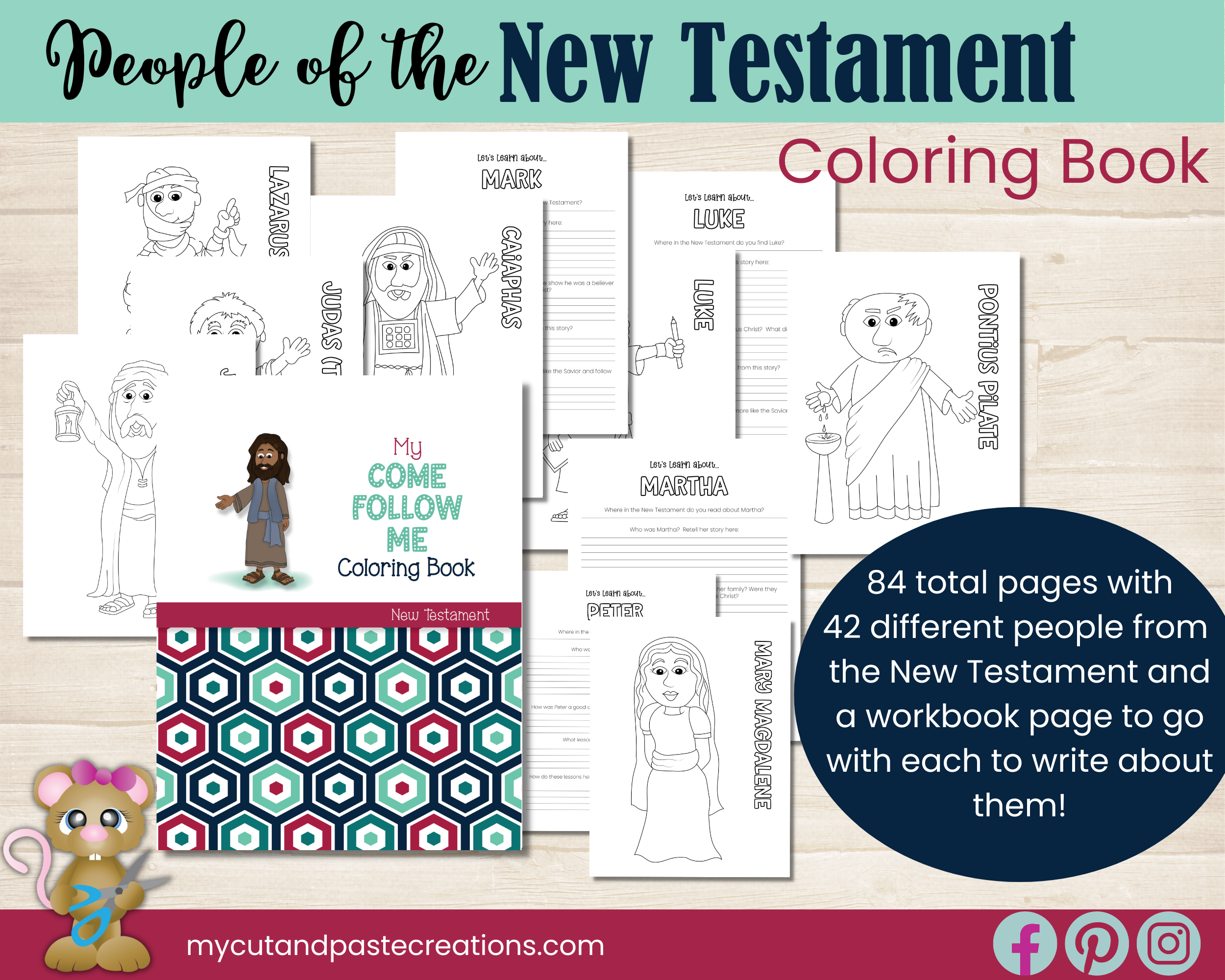 People of the new testament coloring book for come follow me â armour of light