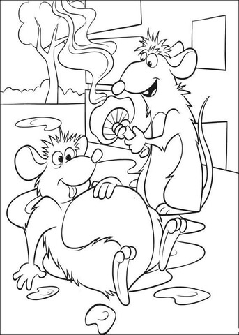 Mice are so full and lazy coloring page free printable coloring pages