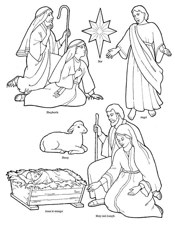 Christs life on earth nativity coloring pages nativity coloring christmas coloring pages