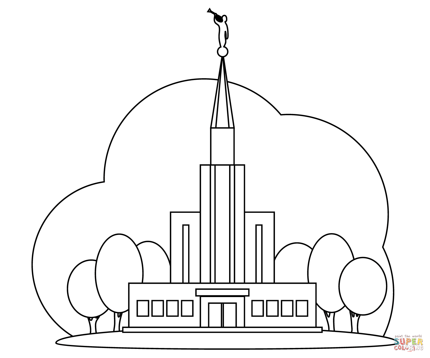 Lds temple coloring page free printable coloring pages