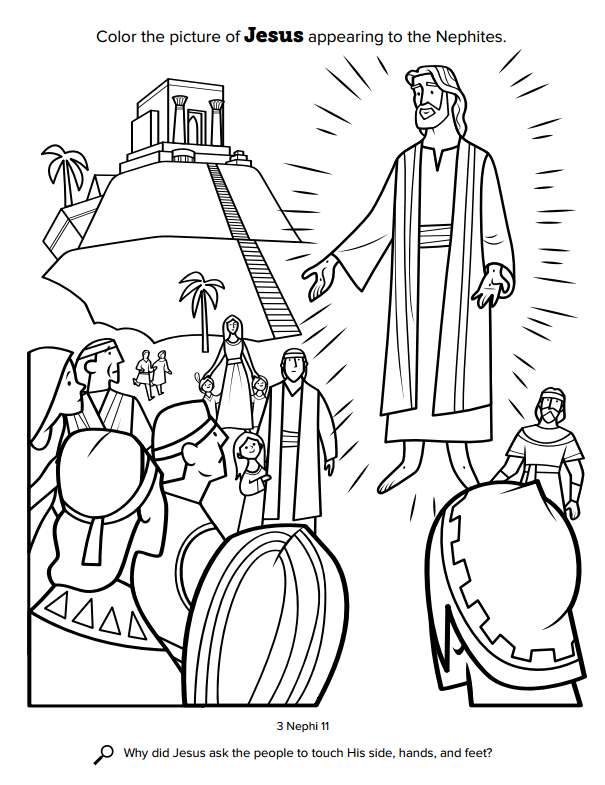 Church releases new coloring book for kids free pages available here lds daily