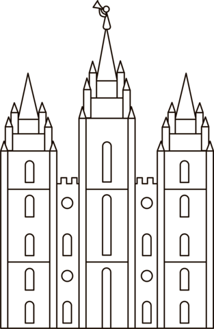 Lds temple coloring page free printable coloring pages