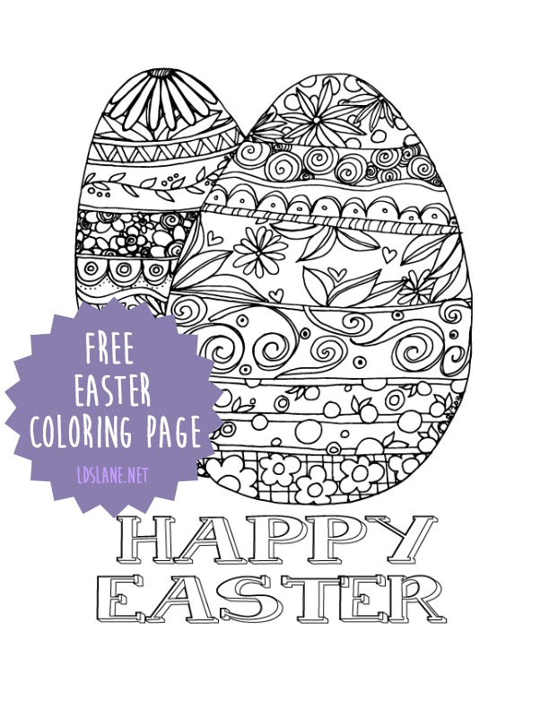 Easter general conference activity pages