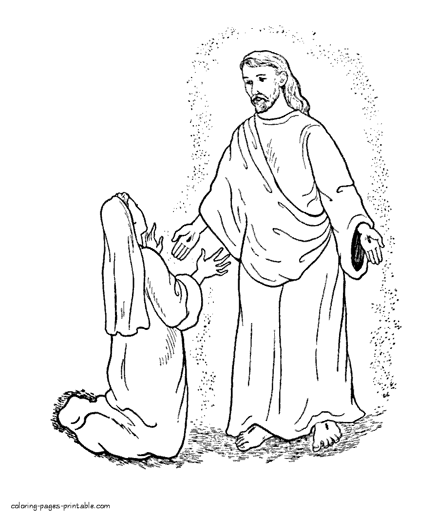 Jesus easter coloring pages coloring