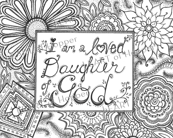 Daughter of god yw coloring page free download hang a ribbon on the moon