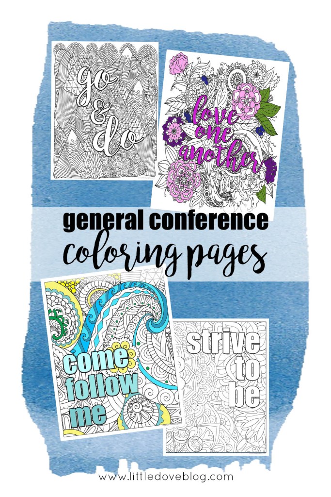 General conference coloring pages for adults