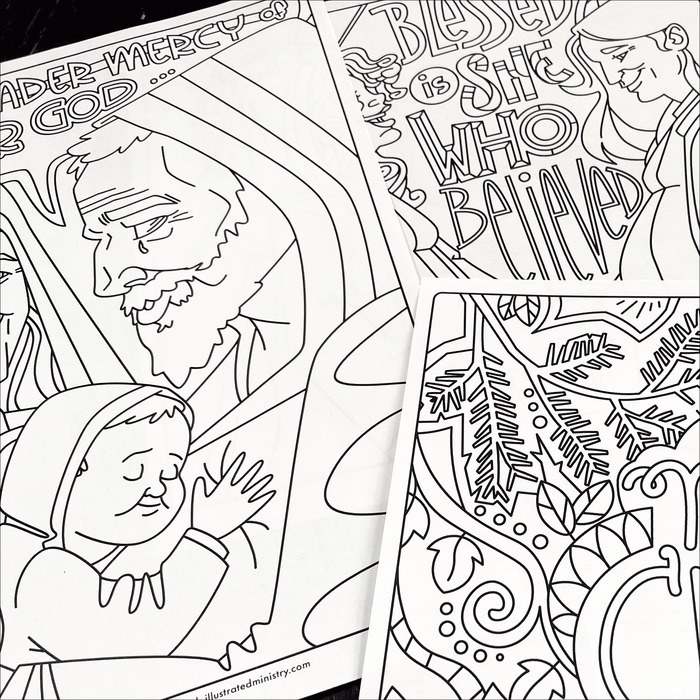 Christmas coloring pages volume â illustrated ministry