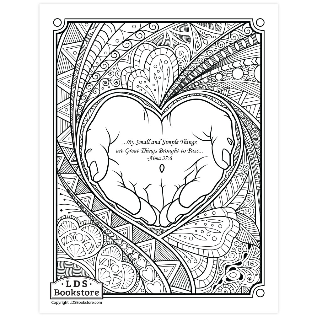 By small and simple things coloring page