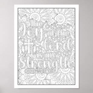 Adult coloring posters prints