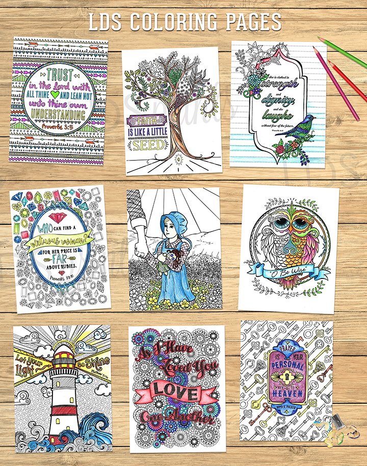 Lds coloring book for adults â